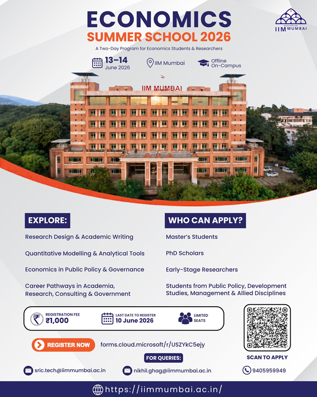 IIM Mumbai presents Economics Summer School 2026